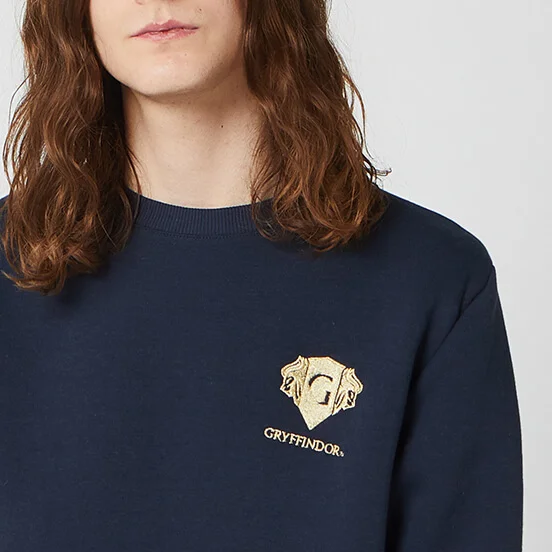 Harry Potter Gryffindor Unisex Embroidered Sweatshirt - Navy - S Bild 1