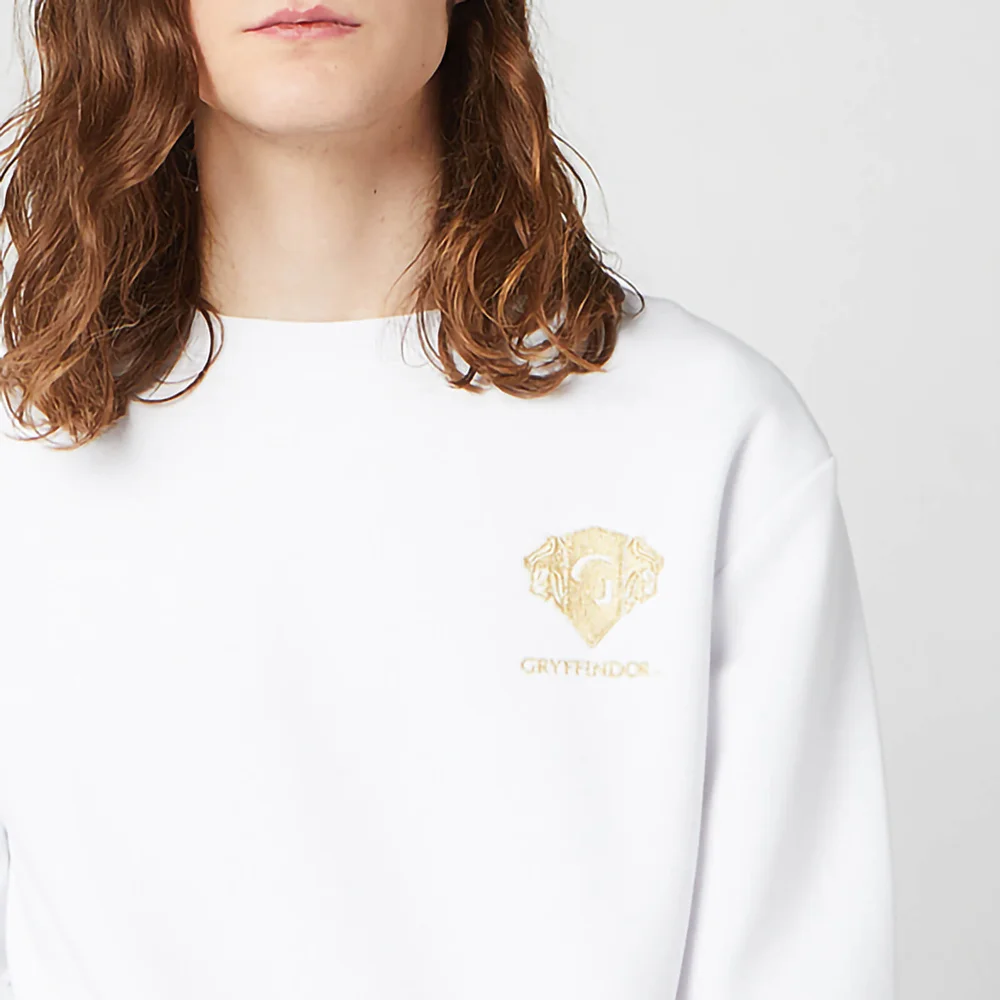 Harry Potter Gryffindor Unisex Embroidered Sweatshirt - White - M Bild 1
