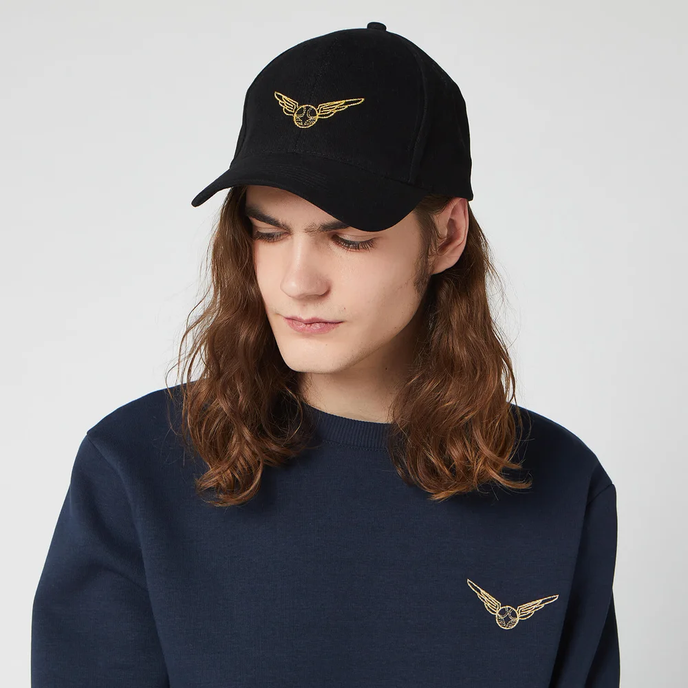 Harry Potter Golden Snitch Embroidered Cap - Black Bild 1