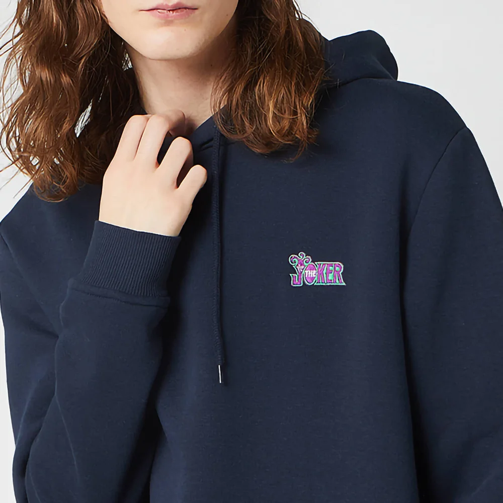 DC The Joker Unisex Embroidered Hoodie - Black - S Bild 1