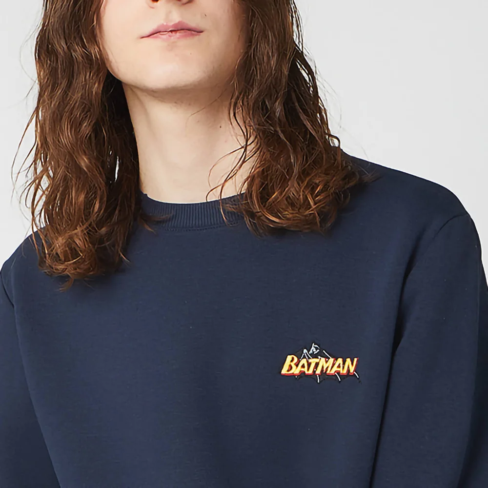 DC Batman Unisex Embroidered Sweatshirt - Navy - S Bild 1