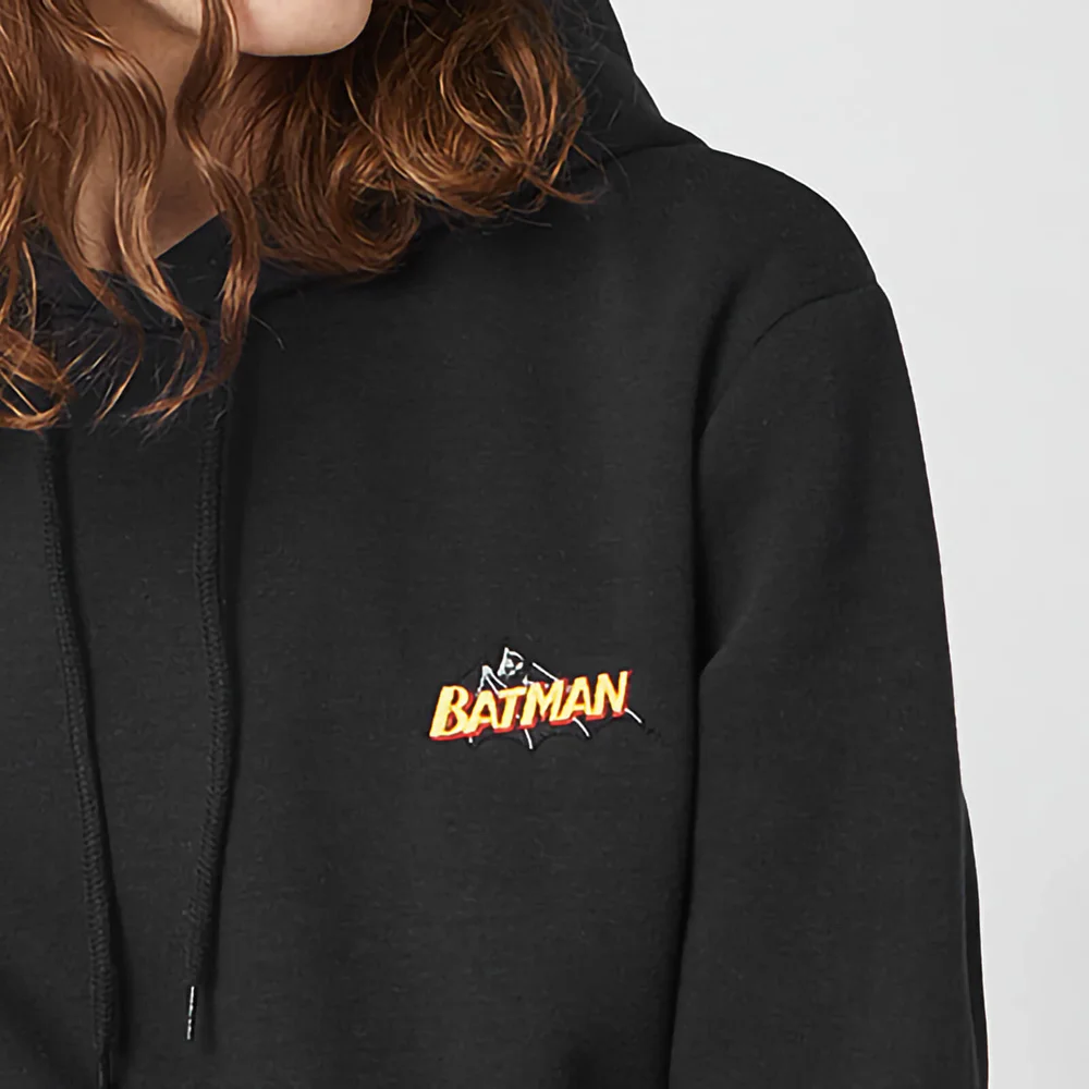DC Batman Unisex Embroidered Hoodie - Black - S Bild 1