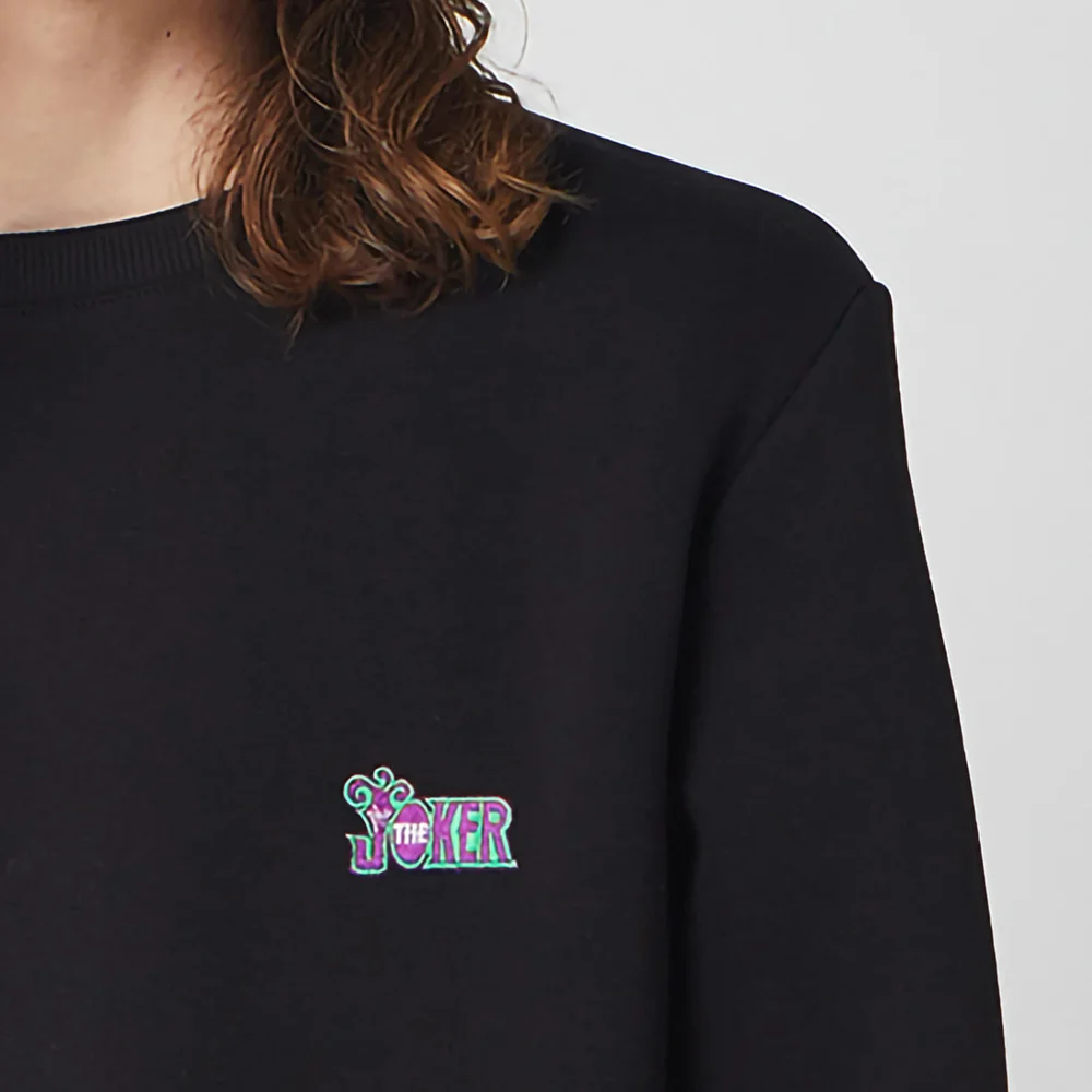 DC The Joker Unisex Embroidered Sweatshirt - Navy - S Bild 1