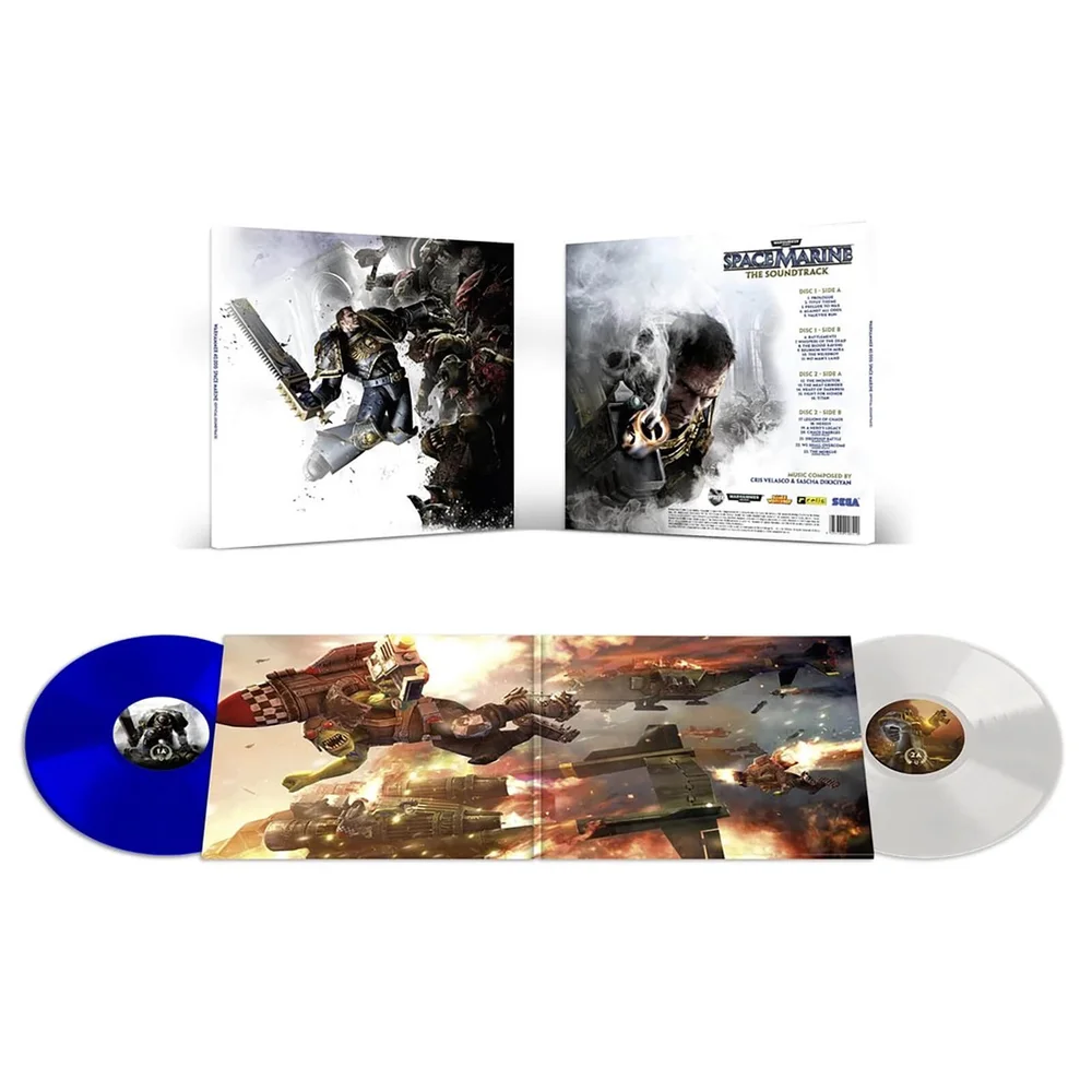 Laced Records - Warhammer: Space Marine (Original Soundtrack) 2xLP (weiß und blau) Bild 1
