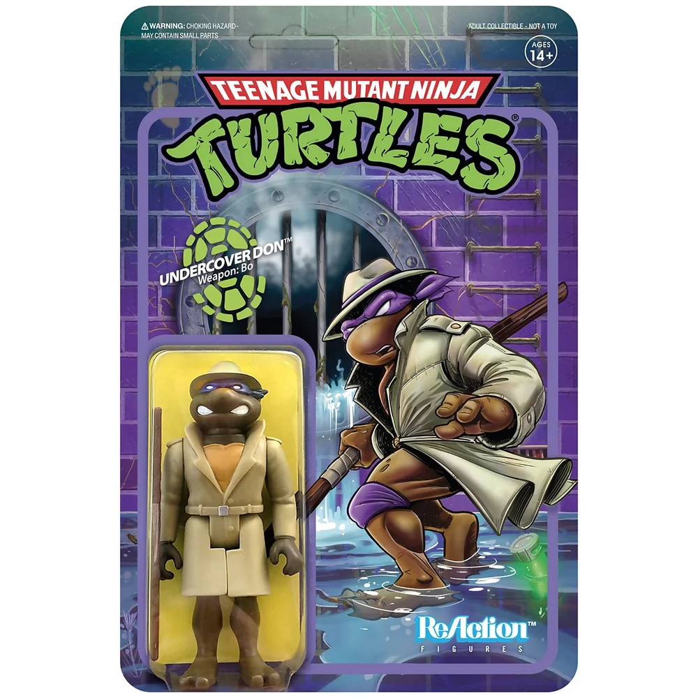Super7 Teenage Mutant Ninja Turtles ReActuin Figur - Undercover Donatello Bild 1