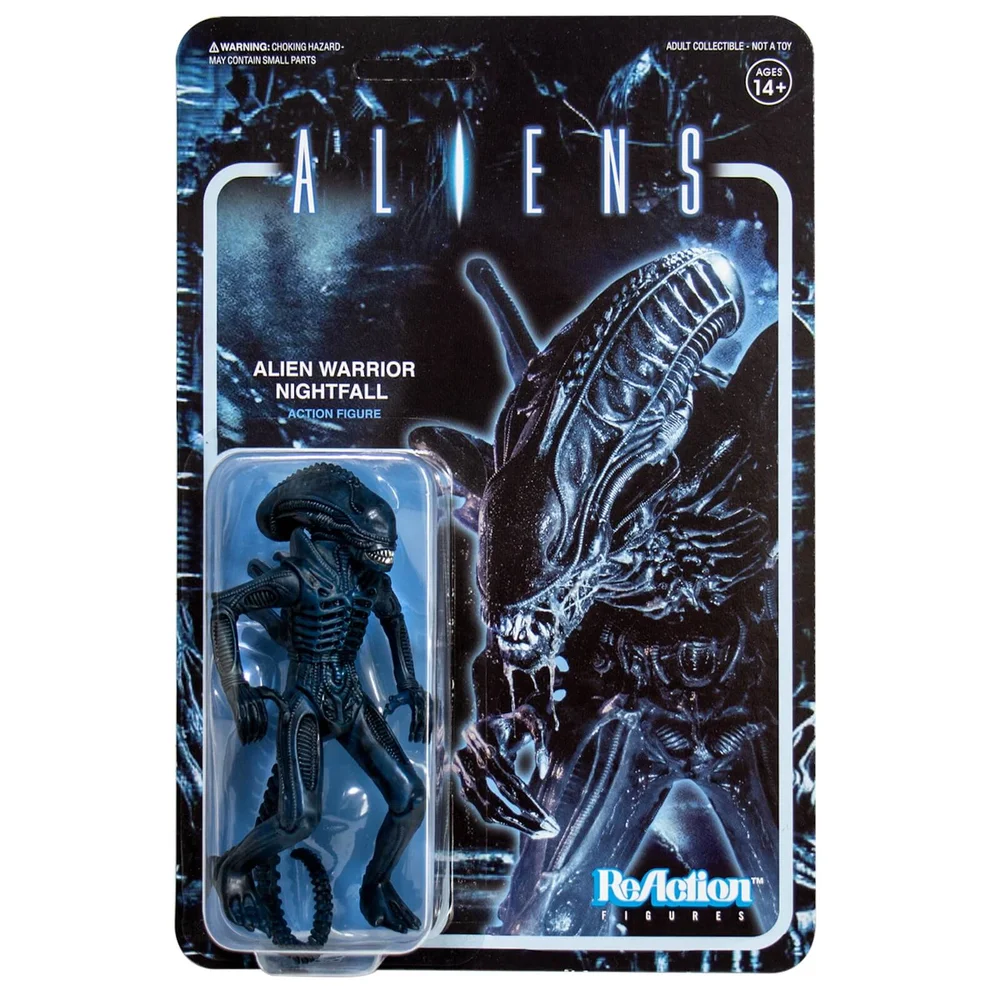 Super7 Aliens ReActuin Figur - Alien Warrior Nightfall Blau Bild 1