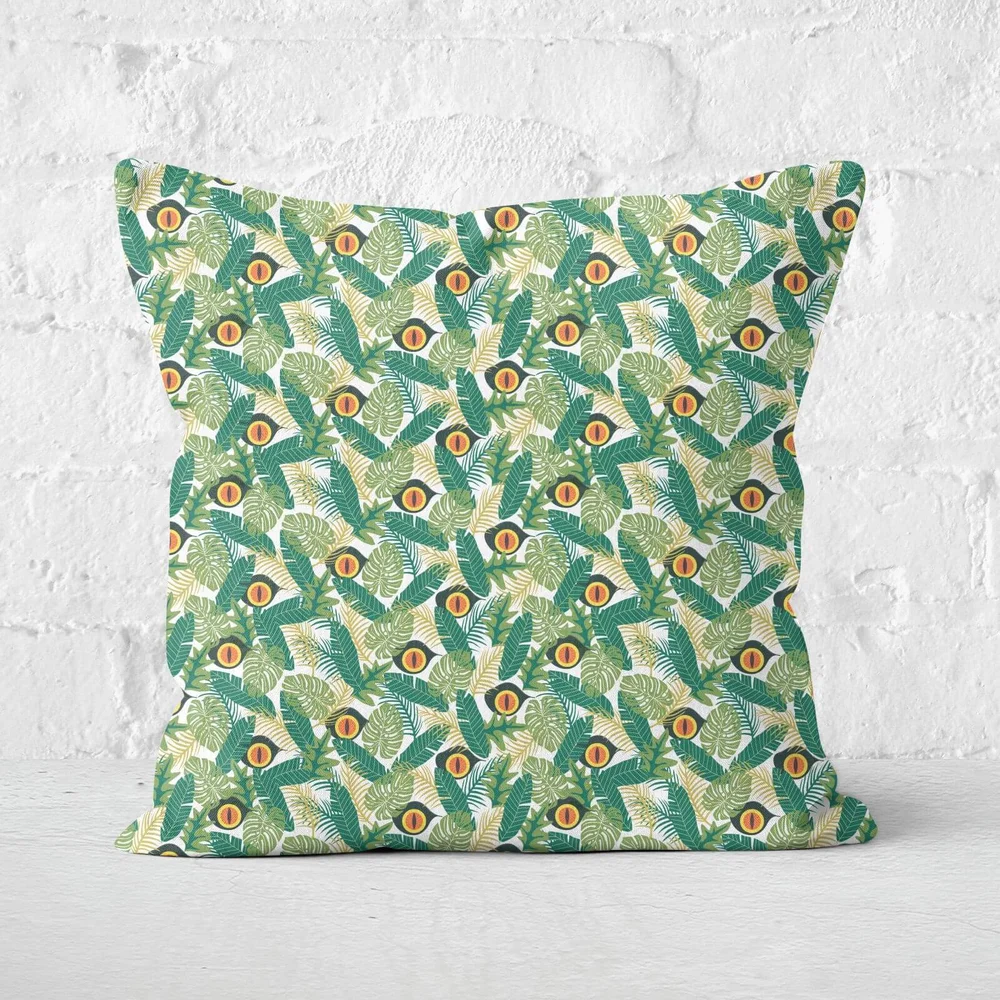 Green Jurassic Park Square Cushion 40x40cm - 40x40cm - Soft Touch Bild 1