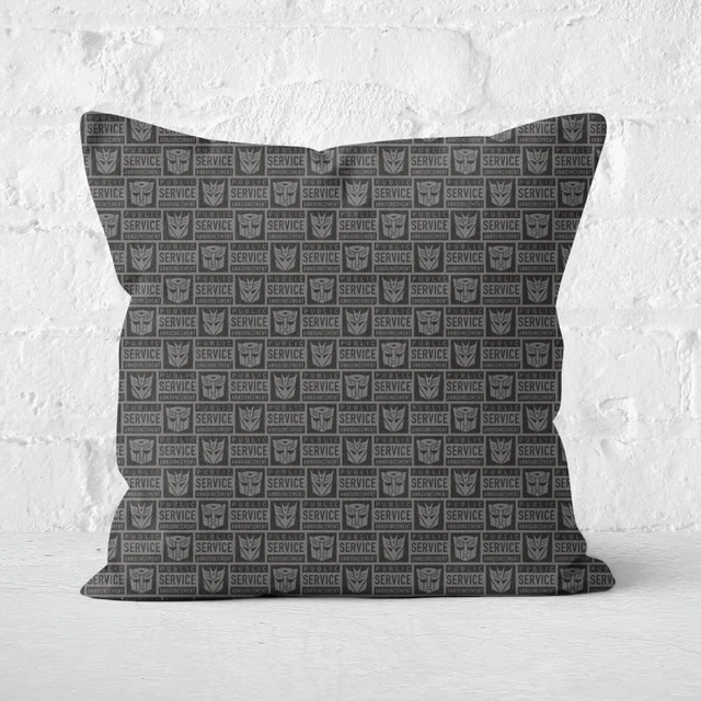 Transformers Public Service Announcement Square Cushion