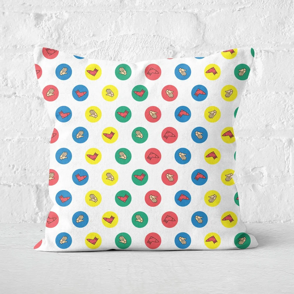 Twister White Square Cushion - 40x40cm - Soft Touch Bild 1