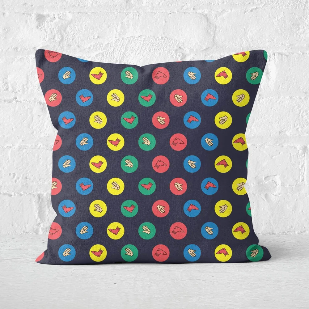 Twister Black Square Cushion - 40x40cm - Soft Touch Bild 1