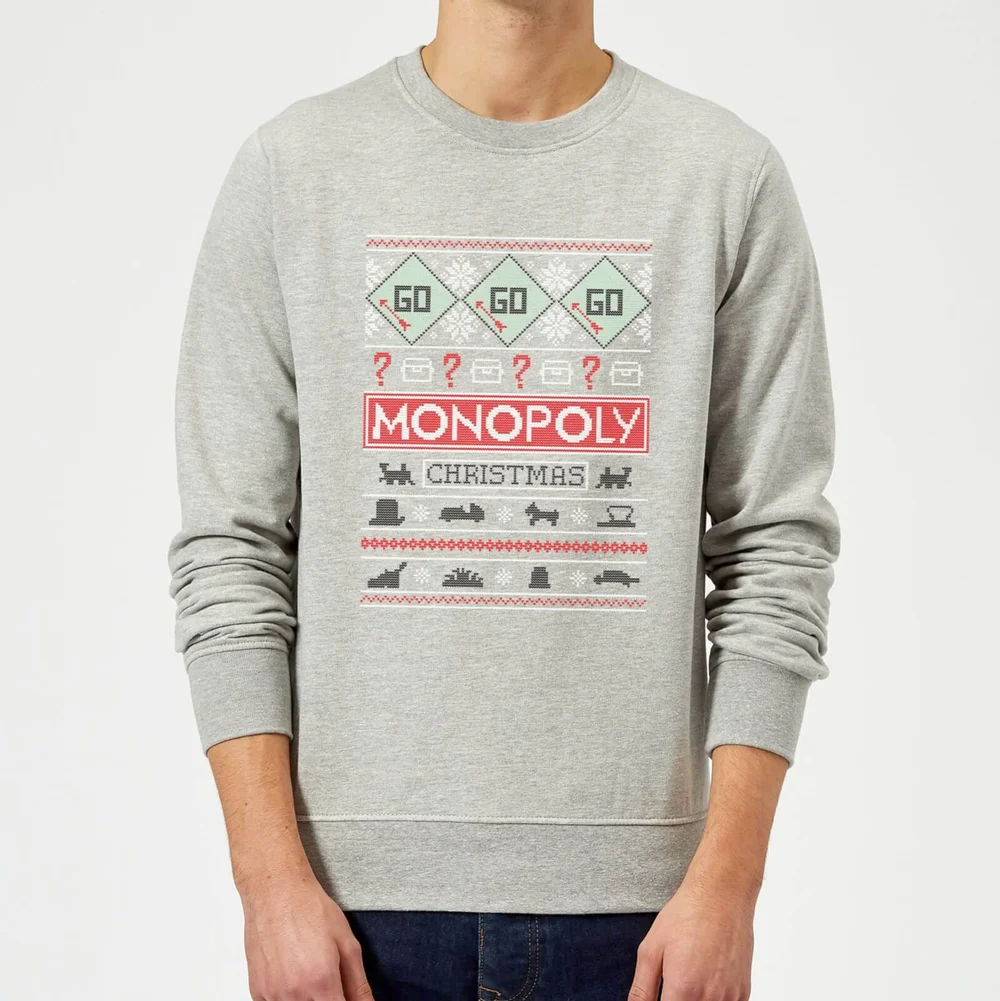 Monopoly Christmas Sweatshirt - Grey - S Bild 1