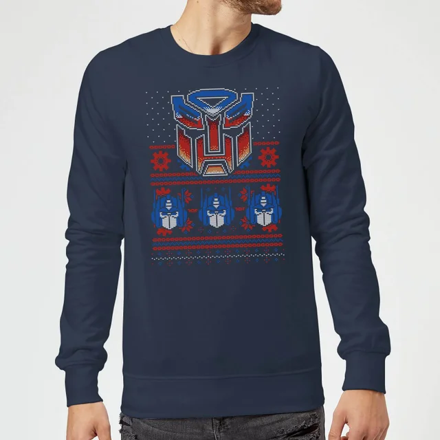 Autobots Classic Ugly Knit Weihnachtspullover – Navy