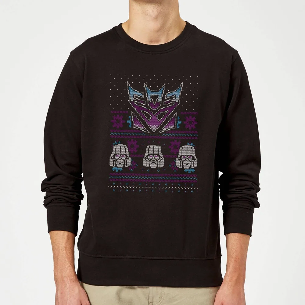 Decepticons Classic Ugly Knit Weihnachtspullover – Schwarz - S Bild 1