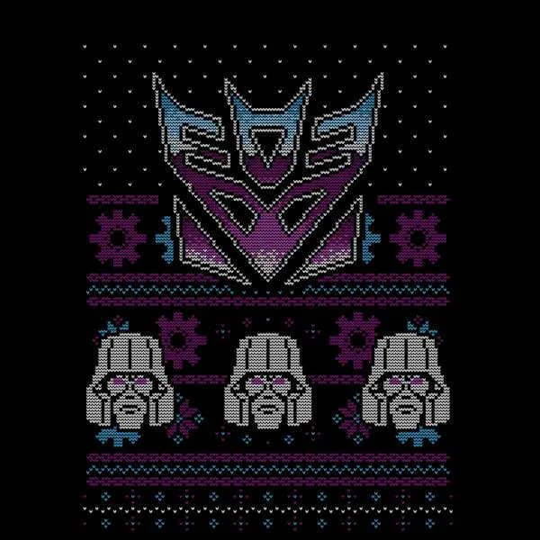 Decepticons Classic Ugly Knit Weihnachtspullover – Schwarz