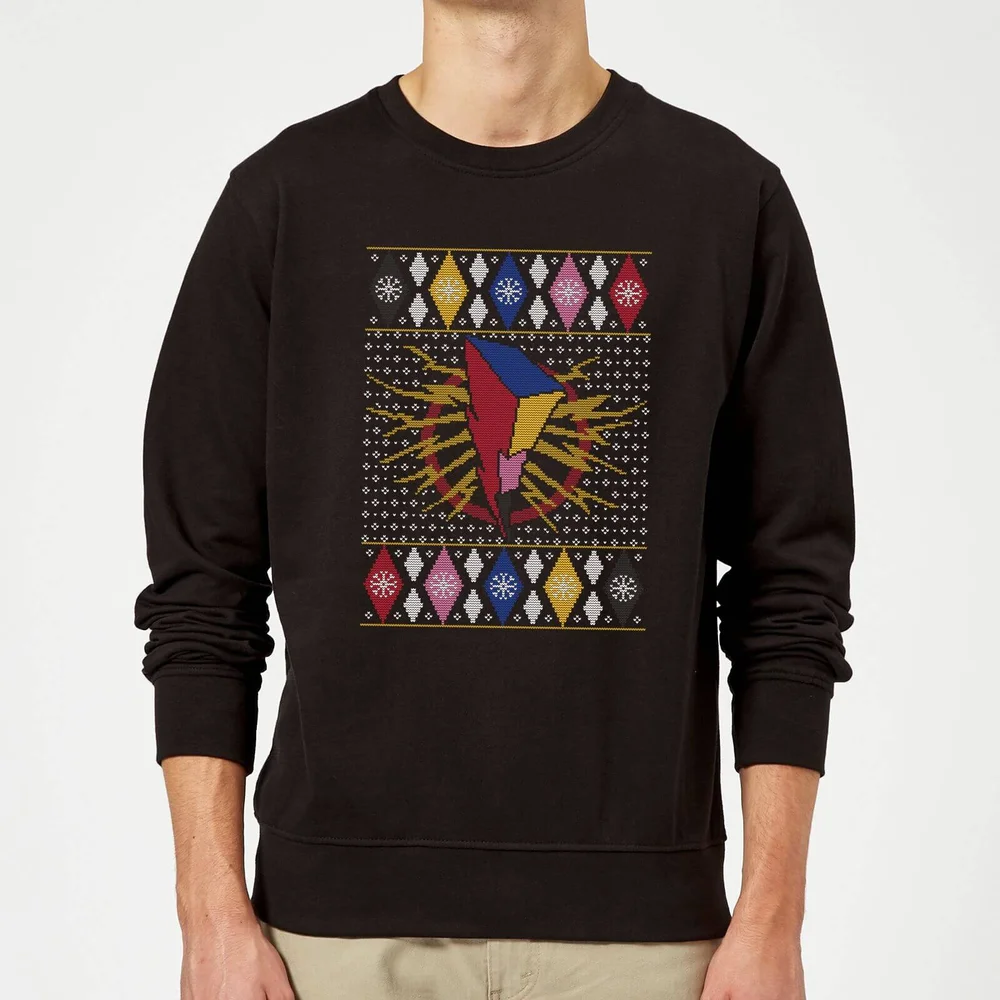 Power Rangers Weihnachtspullover – Schwarz - S Bild 1