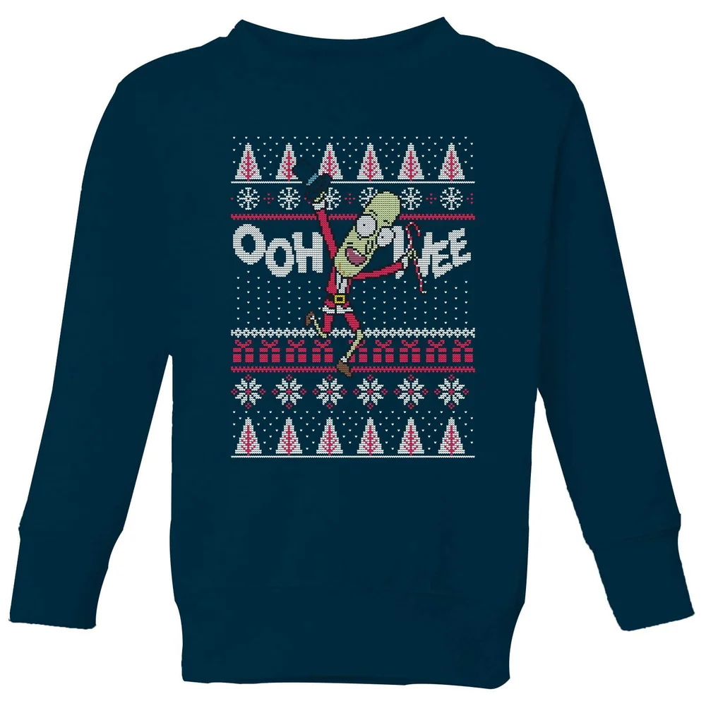 Rick and Morty Ooh Wee Kinder Weihnachtspullover – Navy - 9-10 Jahre Bild 1