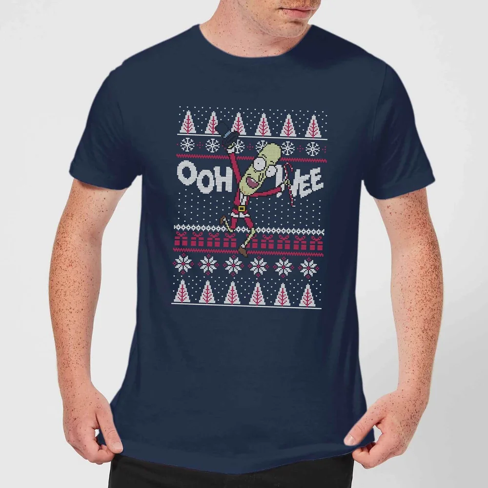 Rick and Morty Ooh Wee Men's Christmas T-Shirt - Navy - S Bild 1