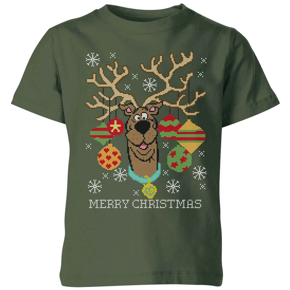 Scooby Doo Kids' Christmas T-Shirt - Forest Green - 3-4 Jahre Bild 1