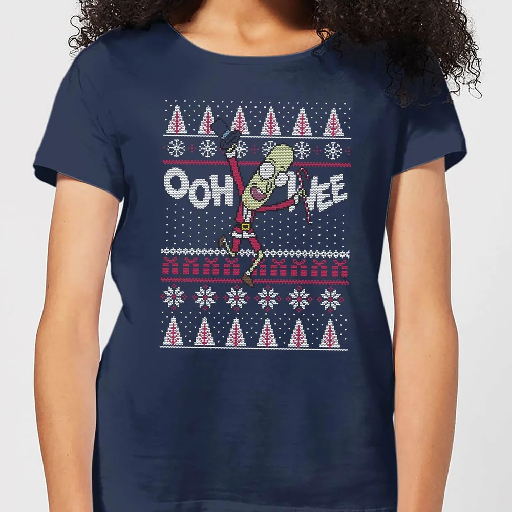 Rick and Morty Ooh Wee Women's Christmas T-Shirt - Navy - S Bild 1