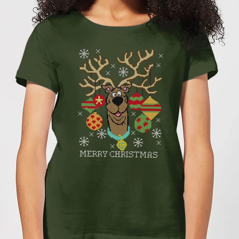 Scooby Doo Women's Christmas T-Shirt - Forest Green - S Bild 1