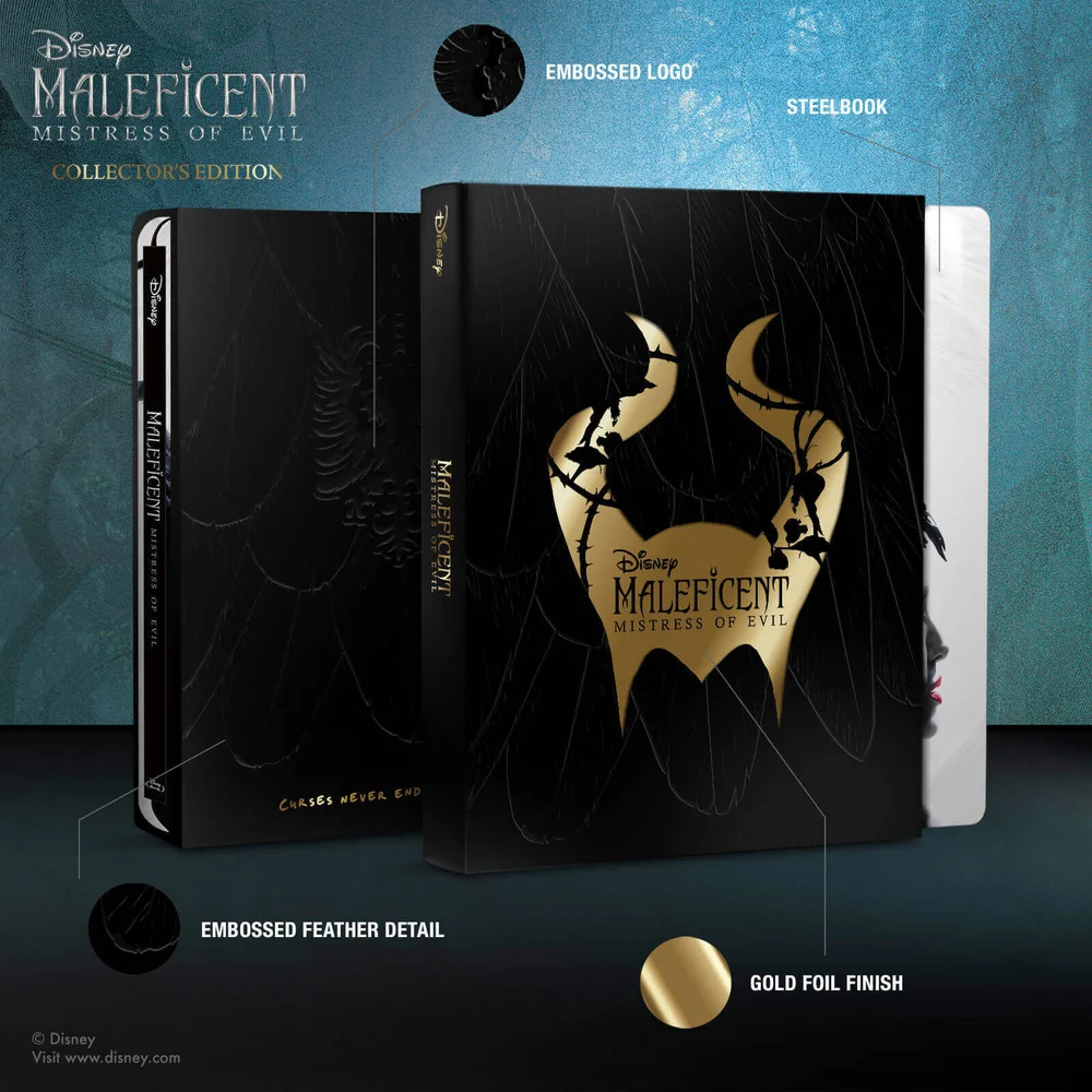 Maleficent: Mächte der Finsternis - Zavvi Exclusive Sammlerausgabe Steelbook 4K Ultra HD Steelbook (Inklusive 2D Blu-ray) Bild 1