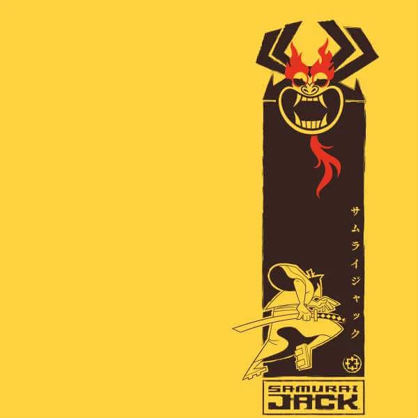 Samurai Jack Samurai Stripe Men's T-Shirt - Yellow