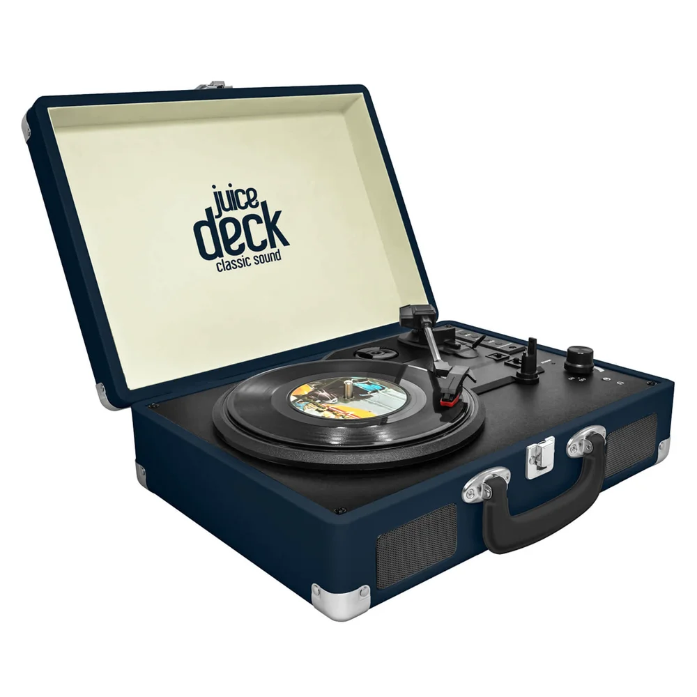 Juice Deck Suitcase Vinyl Record Player Bild 1