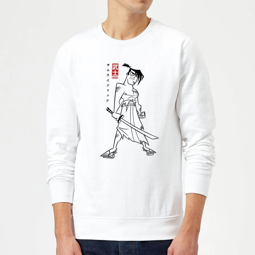 Samurai Jack Kanji Sweatshirt - White - S Bild 1