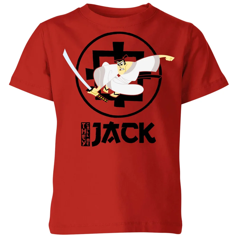 Samurai Jack They Call Me Jack Kids' T-Shirt - Red - 3-4 Jahre Bild 1