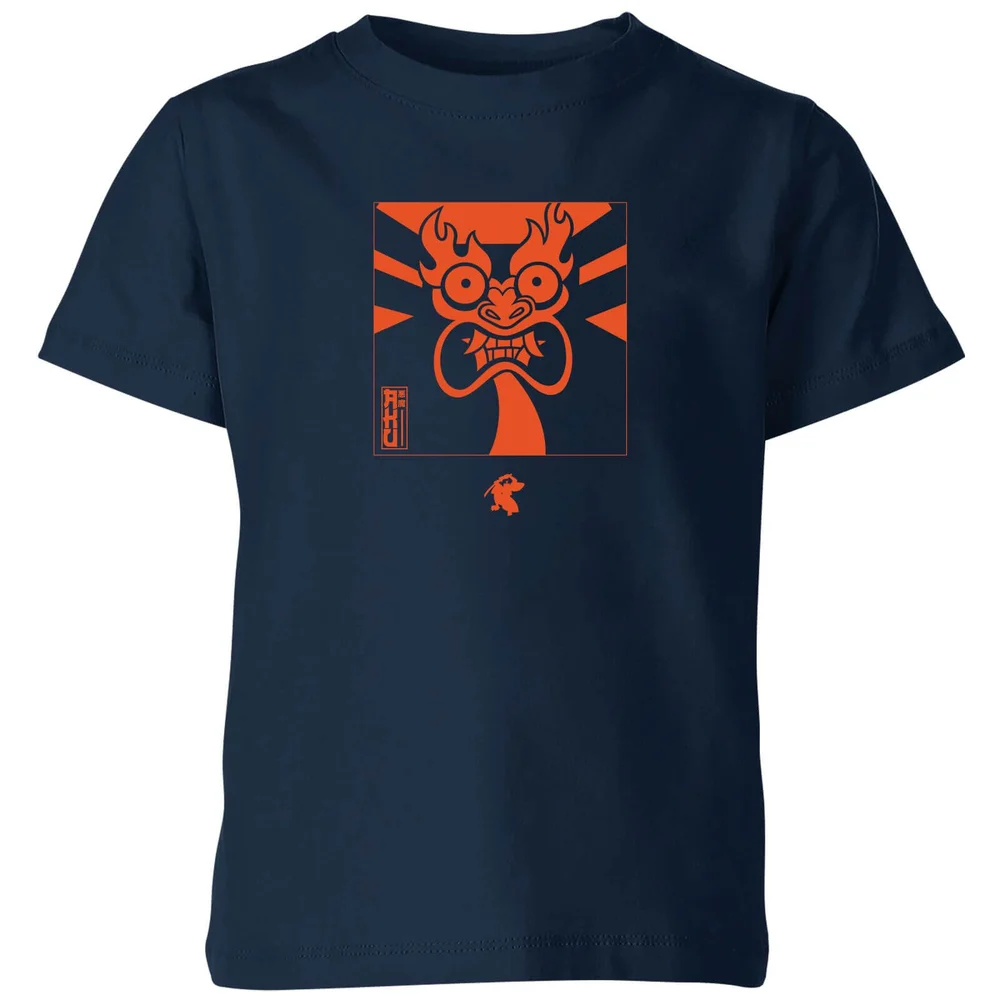 Samurai Jack Aku Kanji Kids' T-Shirt - Navy - 3-4 Jahre Bild 1