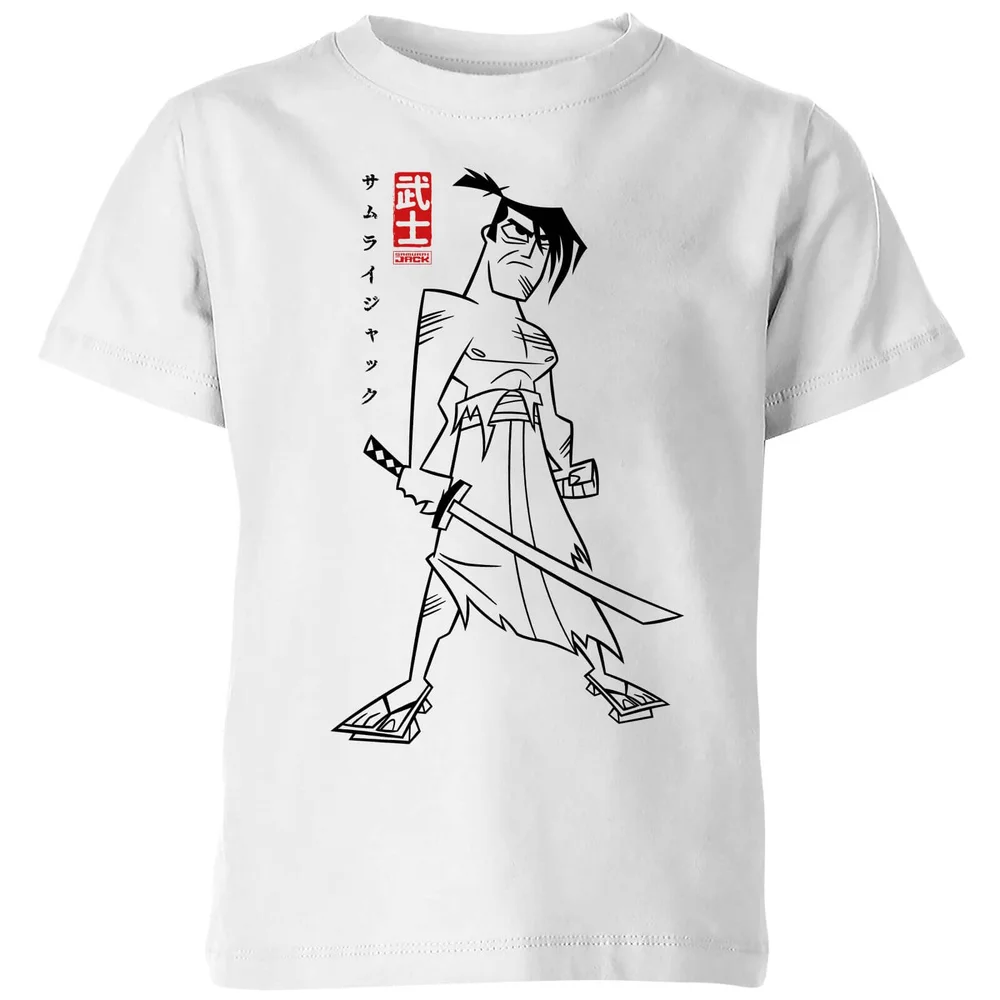 Samurai Jack Kanji Kids' T-Shirt - White - 3-4 Jahre Bild 1