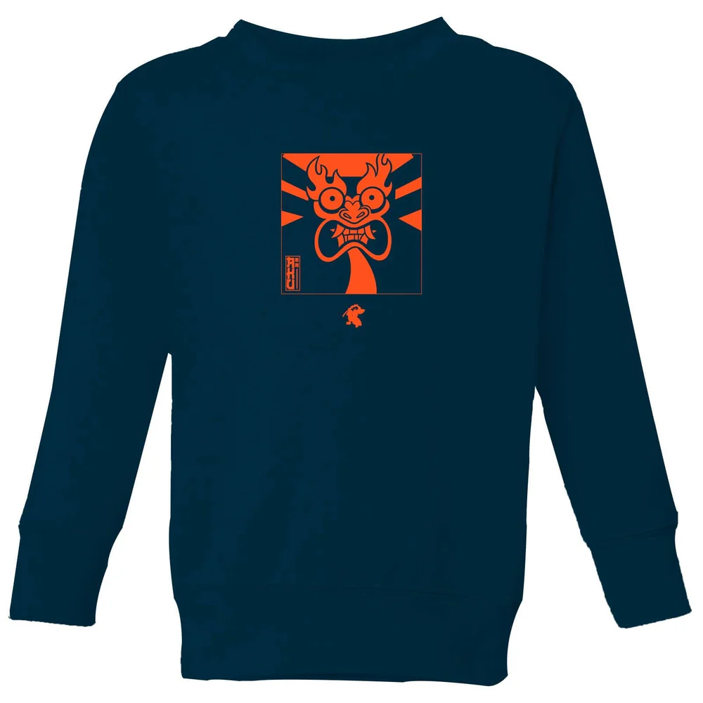 Samurai Jack Aku Kanji Kids' Sweatshirt - Navy - 9-10 Jahre Bild 1