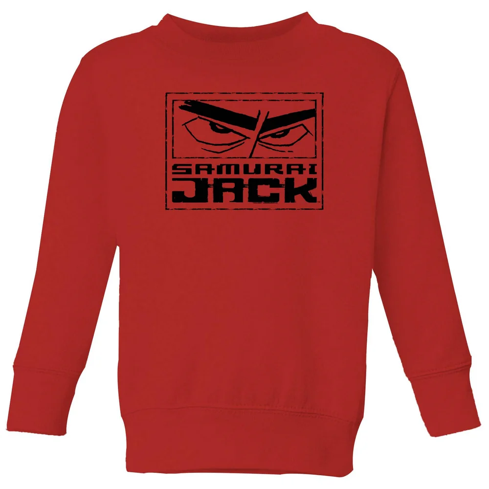 Samurai Jack Stylised Logo Kids' Sweatshirt - Red - 3-4 Jahre Bild 1