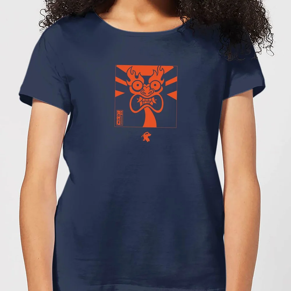 Samurai Jack Aku Kanji Women's T-Shirt - Navy - S Bild 1