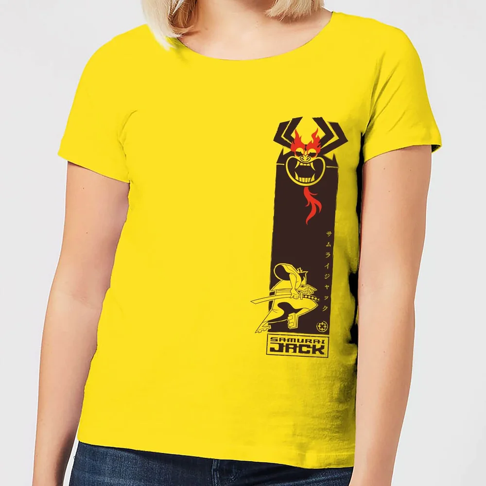 Samurai Jack Samurai Stripe Women's T-Shirt - Yellow - S Bild 1