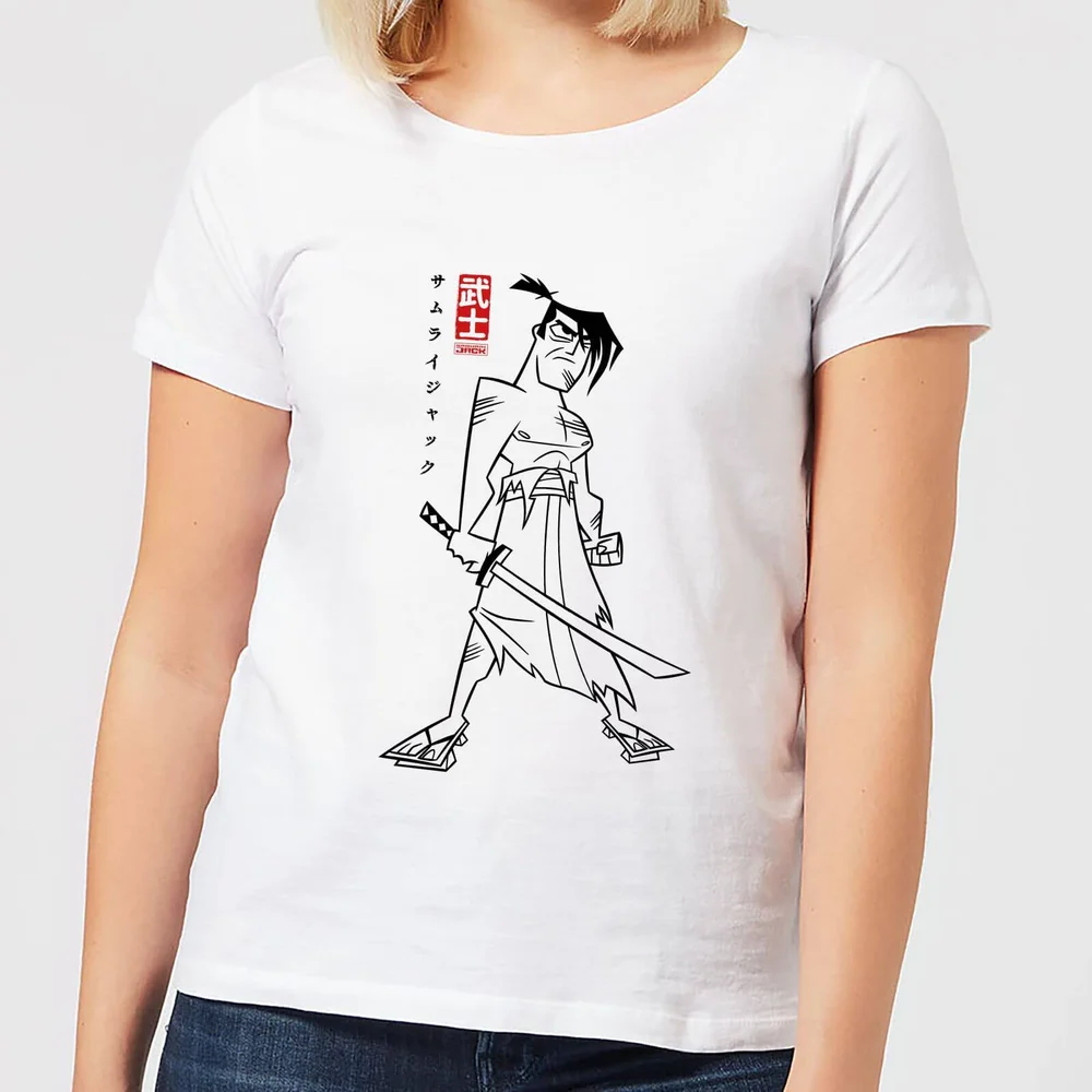 Samurai Jack Kanji Women's T-Shirt - White - S Bild 1