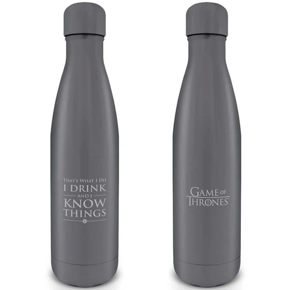 Game of Thrones (I Drink And I Know Things) Metal Drinks Bottle Bild 1