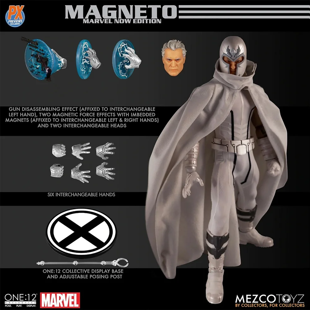 Mezco One:12 Collective Marvel Comics Magneto Figur (Marvel NOW! Version) Bild 1