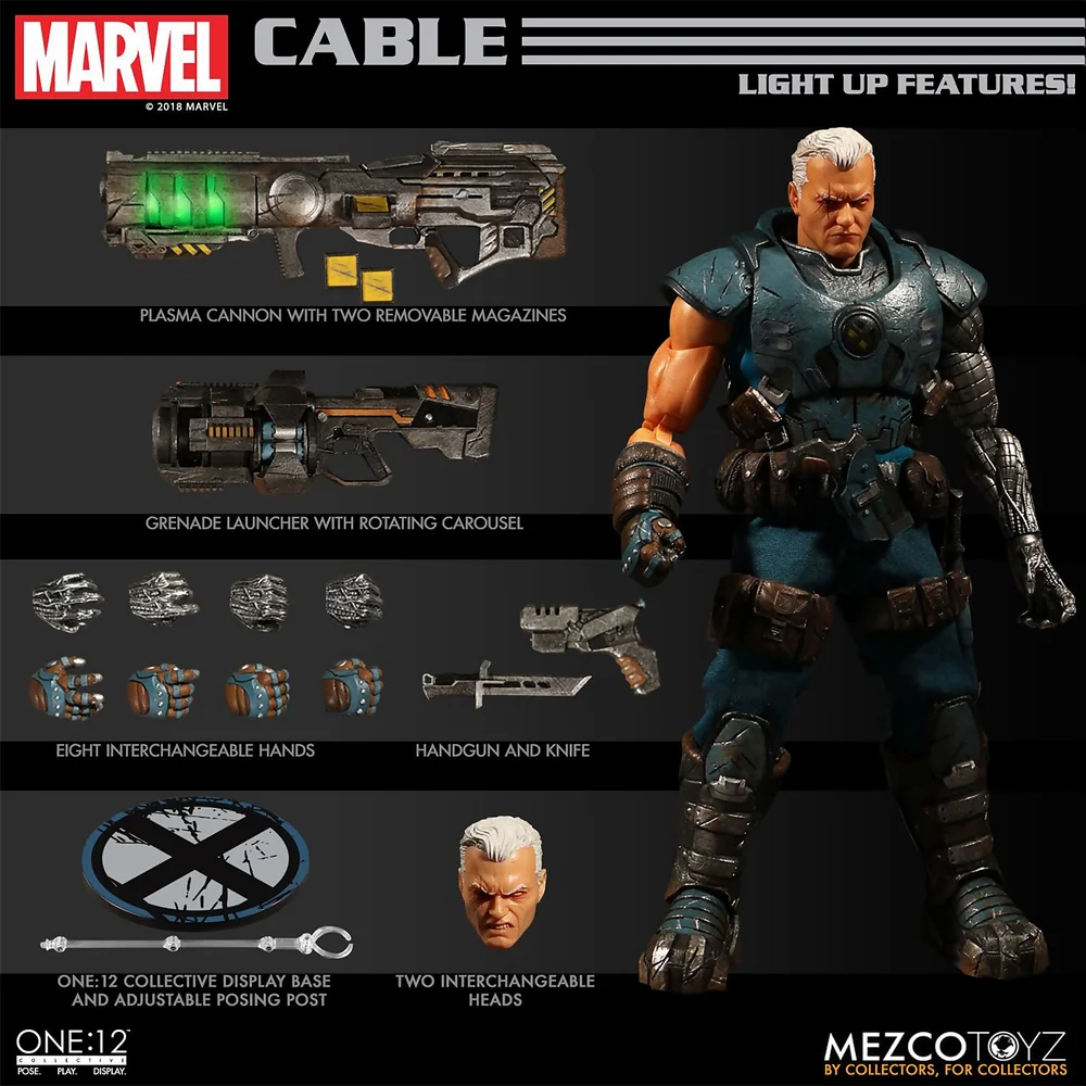 Mezco One:12 Collective X-Men Cable Action Figure Bild 1