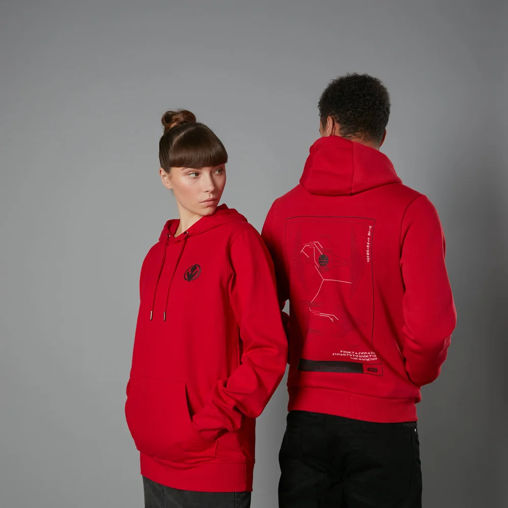 The Rise of Skywalker - Tie Fighter Schematic Hoodie - Rot - Unisex - S Bild 1