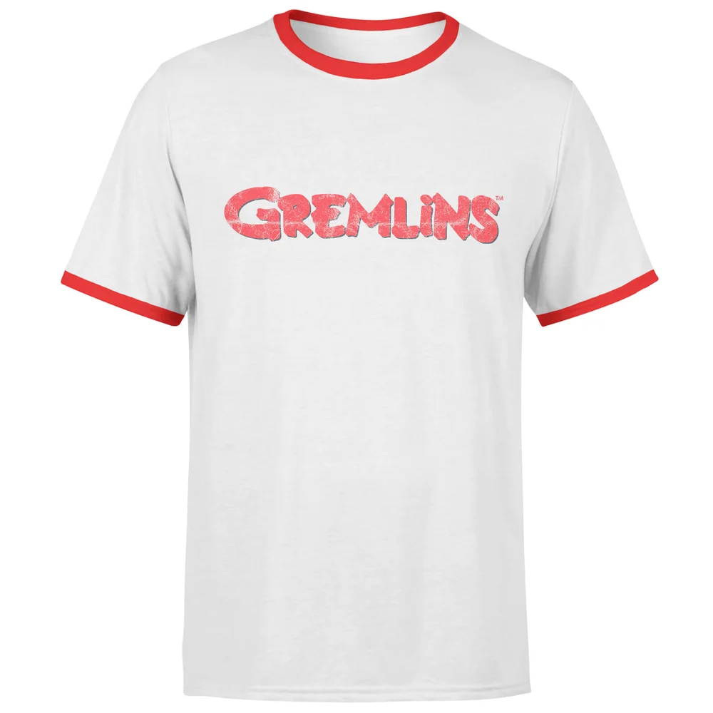 Gremlins Retro Logo T-Shirt - White/Red Ringer - S Bild 1