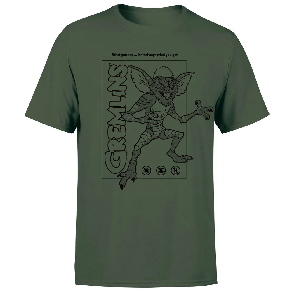 Gremlins Stripe Men's T-Shirt - Forest Green - S Bild 1