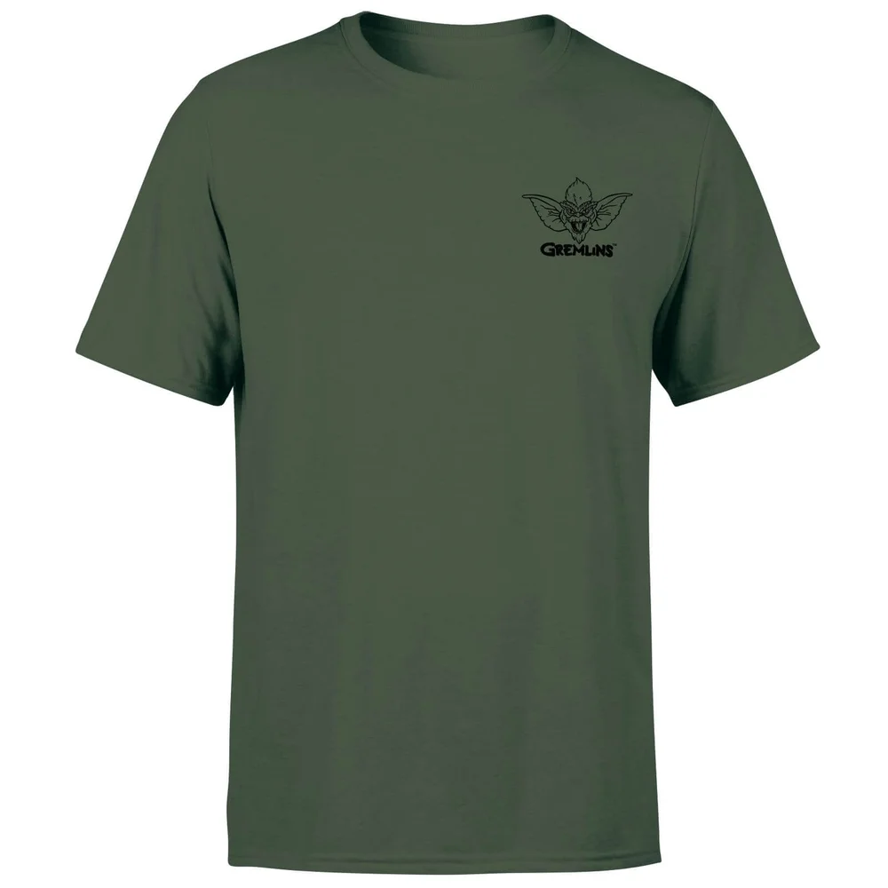 Gremlins Stripe Pocket Men's T-Shirt - Forest Green - S Bild 1