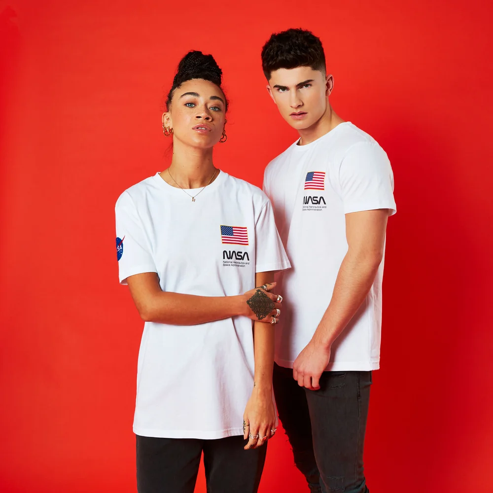 NASA Base Camp Unisex T-Shirt - Weiß - S Bild 1
