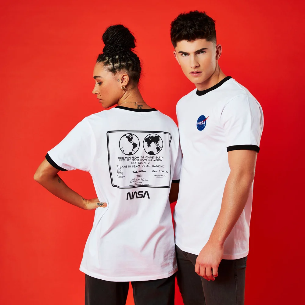 NASA 1969 Unisex T-Shirt - Weiß/ Schwarz - L Bild 1