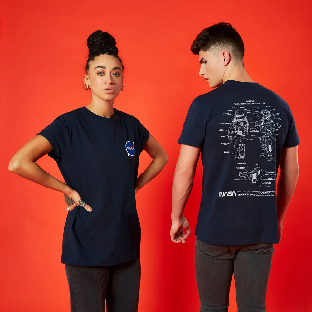 NASA Suit Up Unisex T-Shirt - Navy Blau - S Bild 1