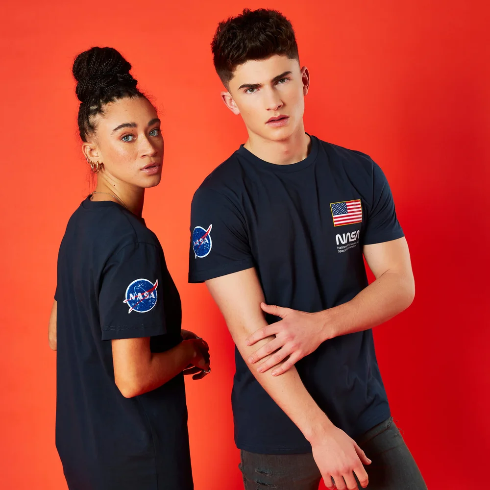NASA Base Camp Unisex T-Shirt - Navy Blau - S Bild 1