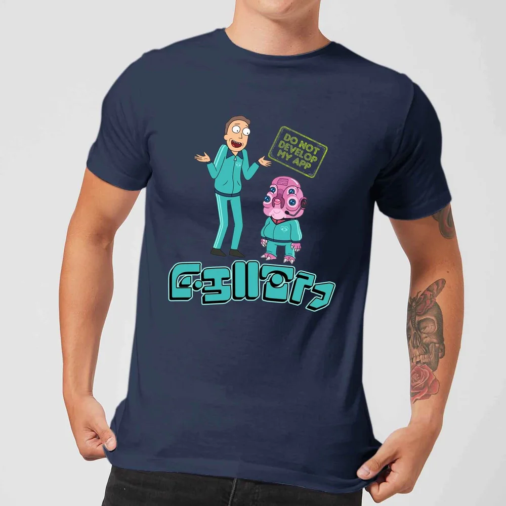 Rick and Morty Do Not Develop My App Men's T-Shirt - Navy - S Bild 1