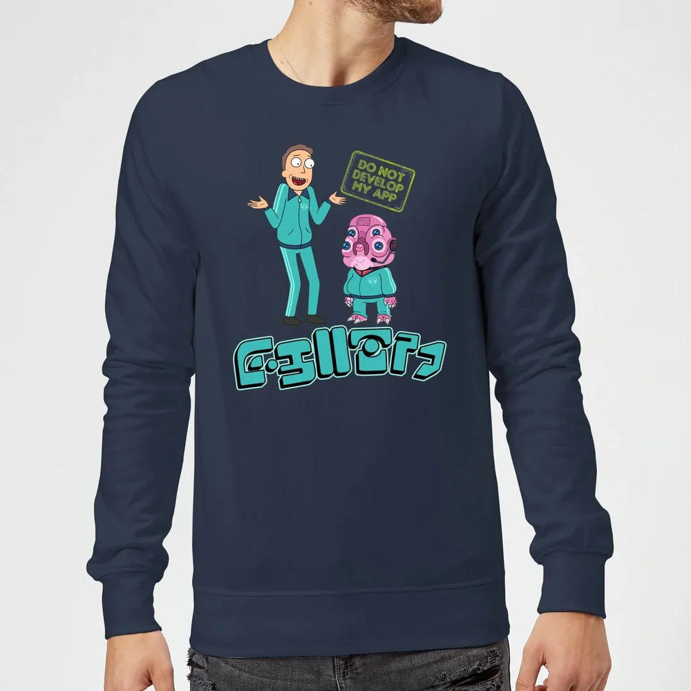 Rick and Morty Do Not Develop My App Sweatshirt - Navy - S Bild 1