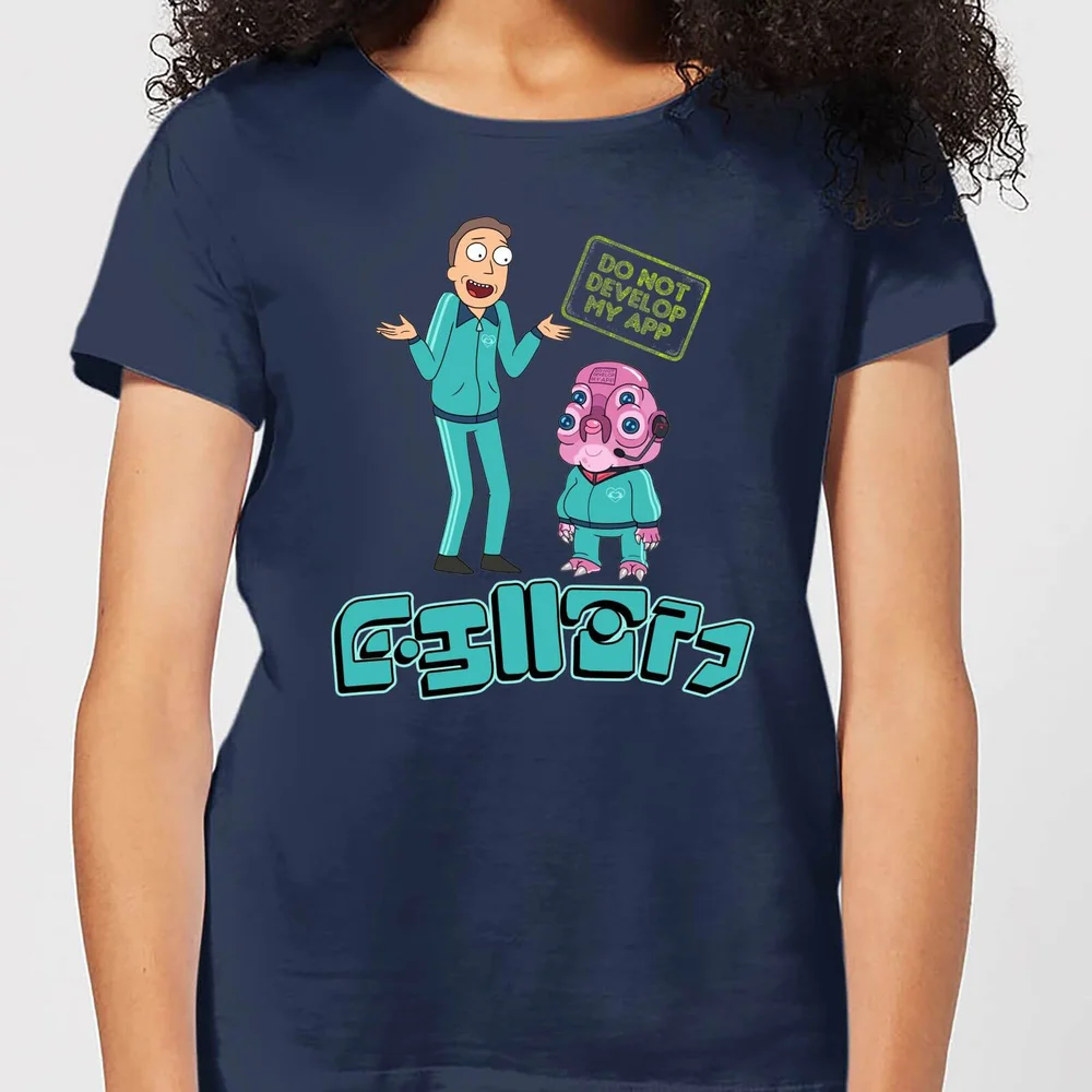 Rick and Morty Do Not Develop My App Women's T-Shirt - Navy - S Bild 1